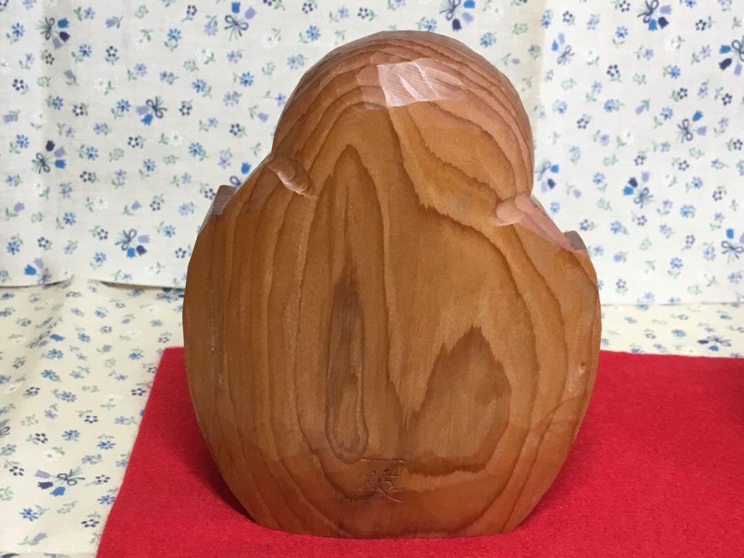 Amazon.co.jp: フクロウ 一位一刀彫 置物 飛騨高山 イチイ材 木製